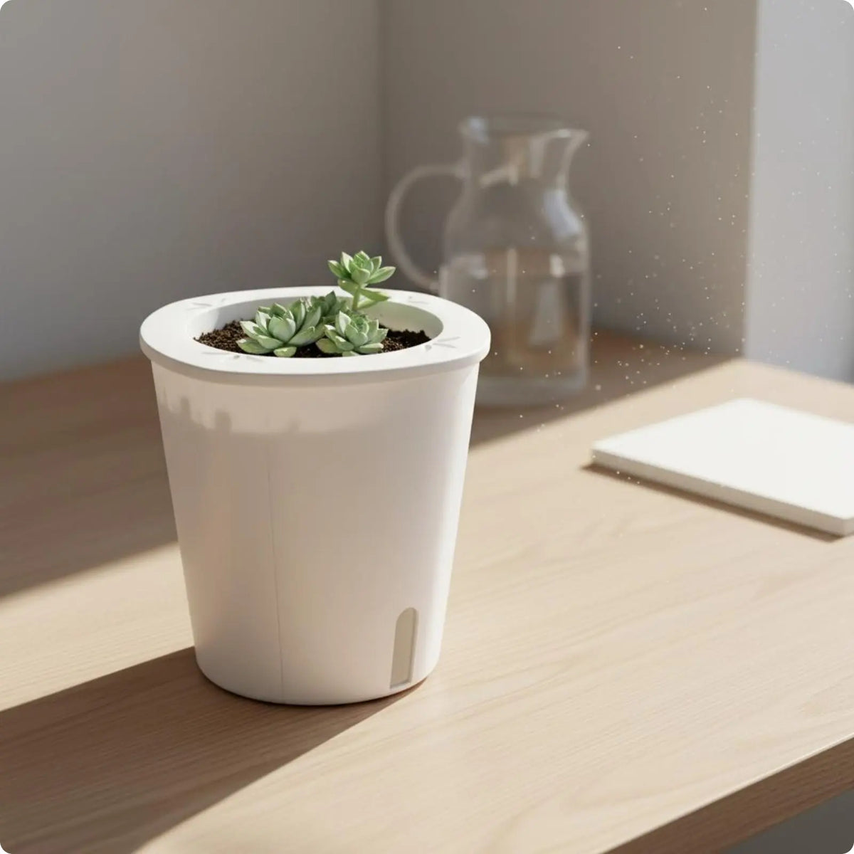 Self-Watering Round Planter