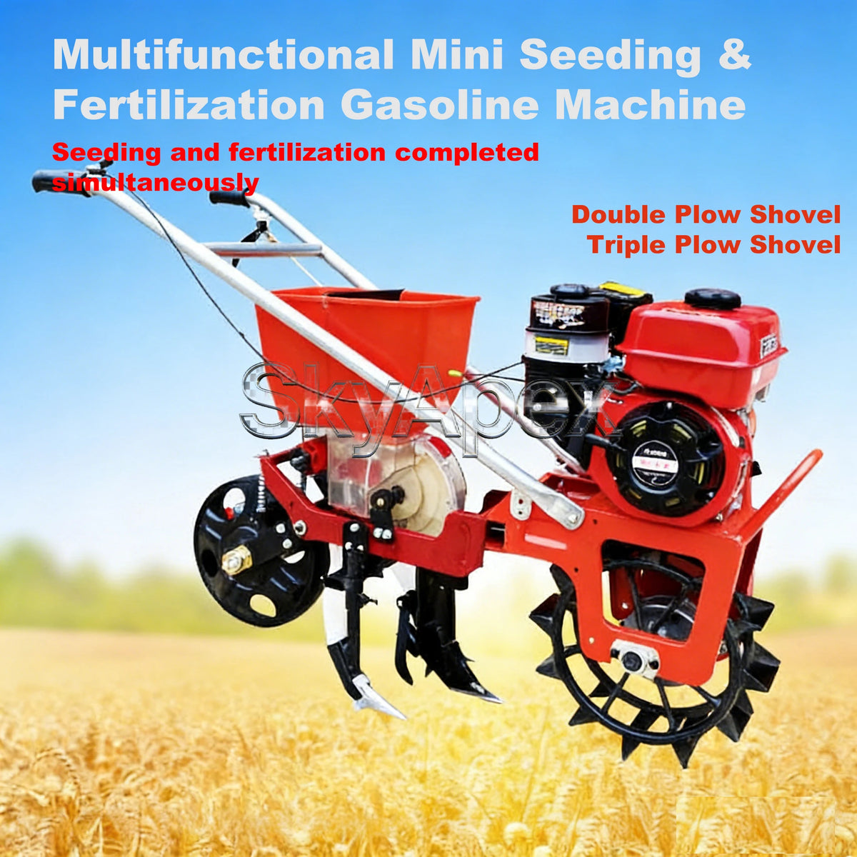 Handheld Corn Soybean Planter Manual Seeding Fertilizer Integrated Machine Farm Garden Crop Planting Tool For Farmland Field Use
