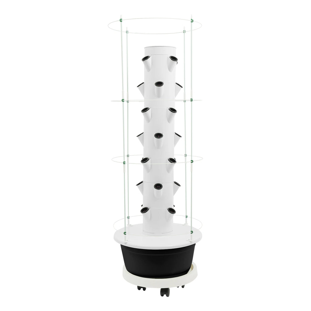 Growing Tower, 28-Plant Hydroponic Indoor Vertical Garden Kit, Hydroponics Growing Tower with Climbing Trellis, 30L Water Tank & Automatic Timer,for Vegetables Herbs