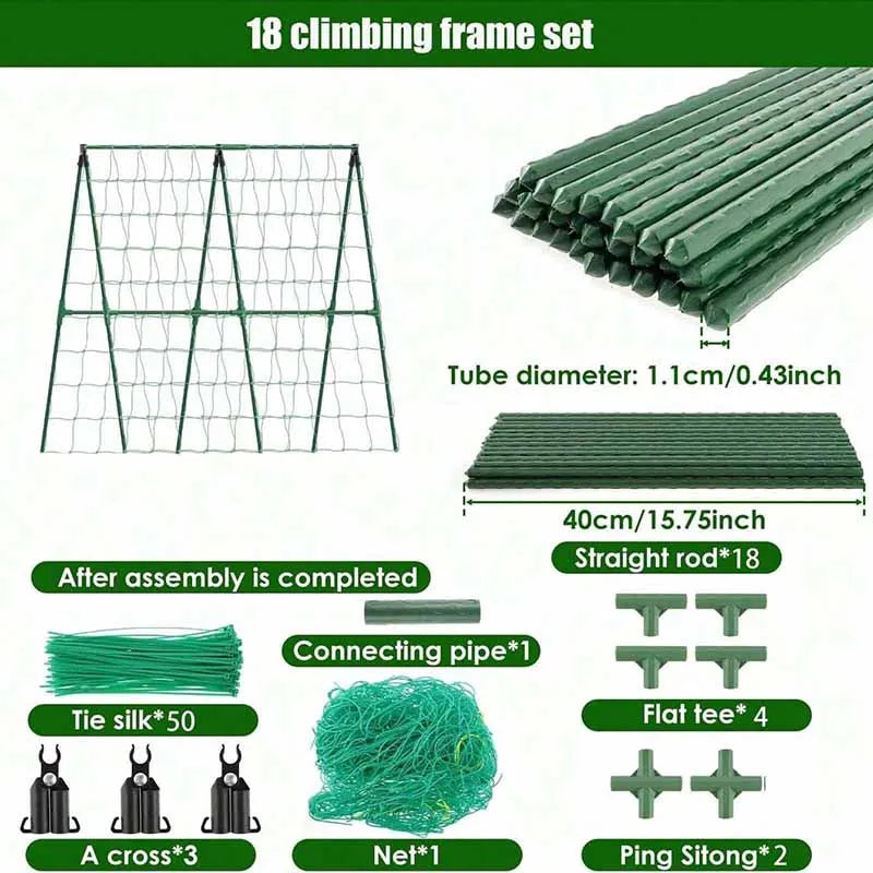 A-Frame Vegetable Trellis & Plant Support Options
