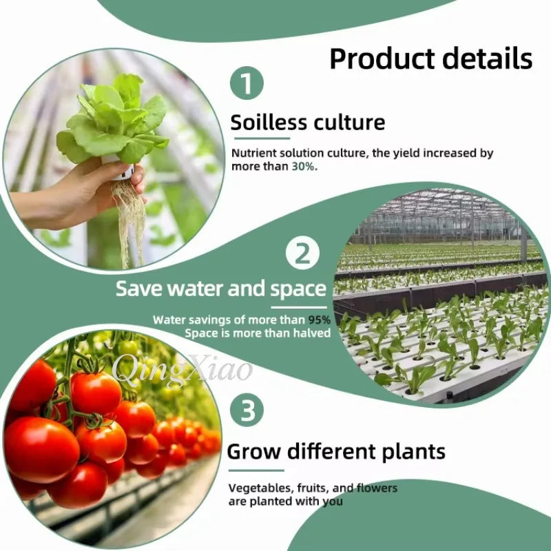 Vertical Hydroponic Growing System Indoor Vegetable Planting Rack for Greenhouse Farm Garden Commercial Cultivation