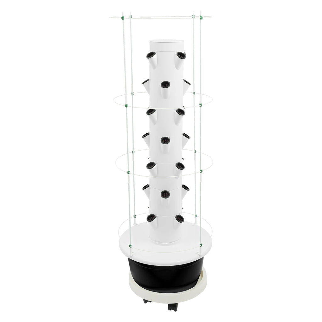 Growing Tower, 28-Plant Hydroponic Indoor Vertical Garden Kit, Hydroponics Growing Tower with Climbing Trellis, 30L Water Tank & Automatic Timer,for Vegetables Herbs