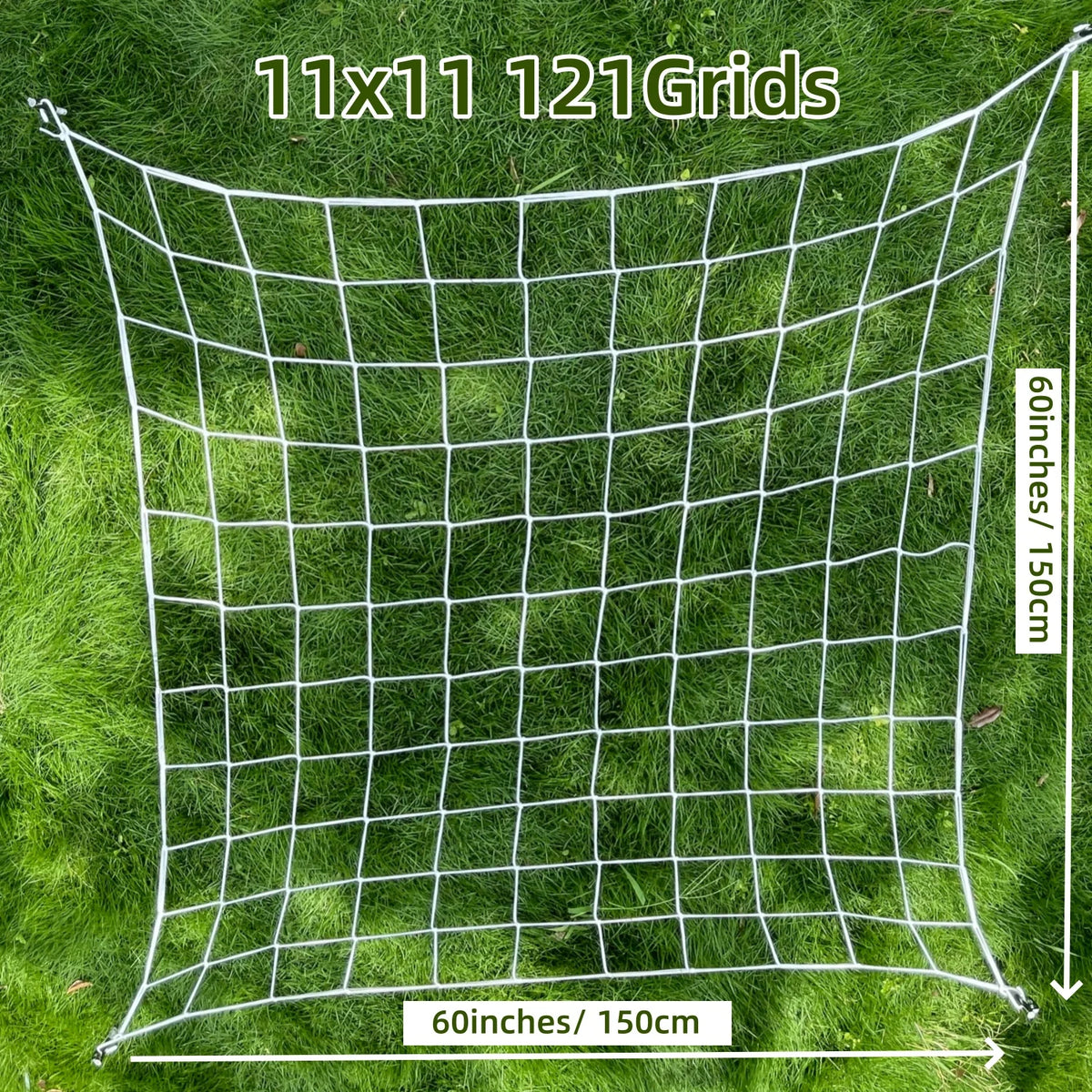 4'' Mesh Trellis Netting  for Grow Tents Plant Support Elastic ScrOG/ LST/ HST Net with Hooks Grow Box Kit Low Stress Training