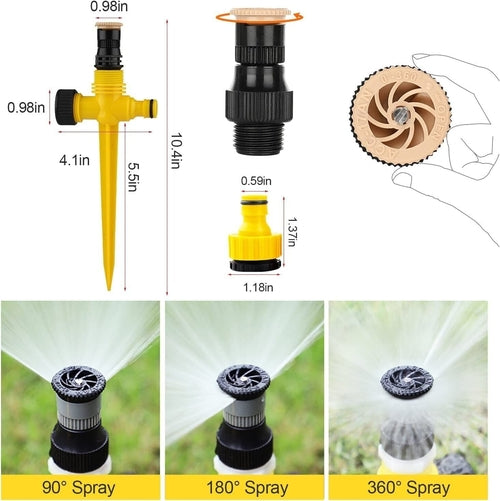 360° Rotation Auto Irrigation System Garden Lawn Sprinkler Patio Save