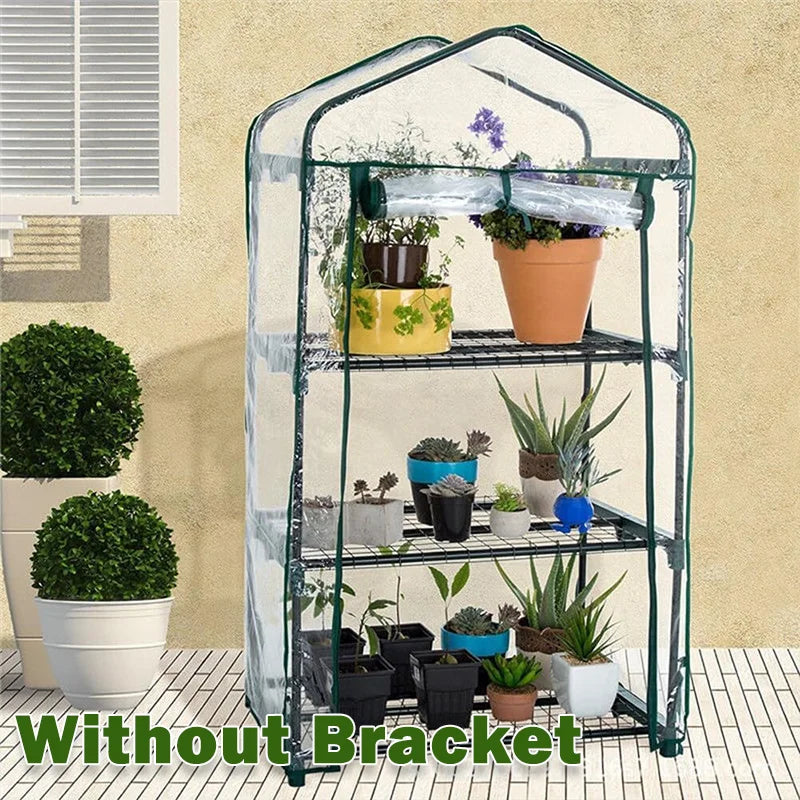 Transparent PVC Plant Greenhouse Cover Sunroom Rainproof Cold Protection for Flower Vegetable Grow Tent Indoor Outdoor