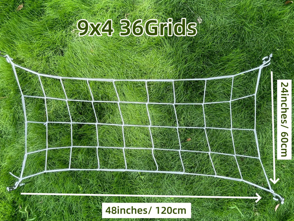 4'' Mesh Trellis Netting  for Grow Tents Plant Support Elastic ScrOG/ LST/ HST Net with Hooks Grow Box Kit Low Stress Training