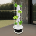Growing Tower, 28-Plant Hydroponic Indoor Vertical Garden Kit, Hydroponics Growing Tower with Climbing Trellis, 30L Water Tank & Automatic Timer,for Vegetables Herbs