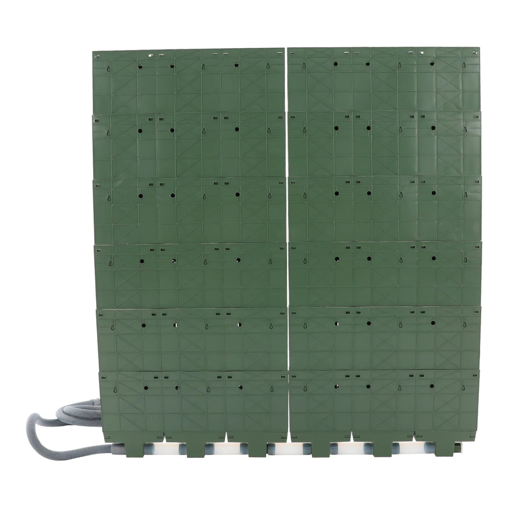 36 Holes Self-Watering Wall Mounted Vertical Planters Automatic Irrigation Plant Wall Set with Water Timer and Rain Sensor Garden Growing System for Kitchen Balcony Terrace Garden