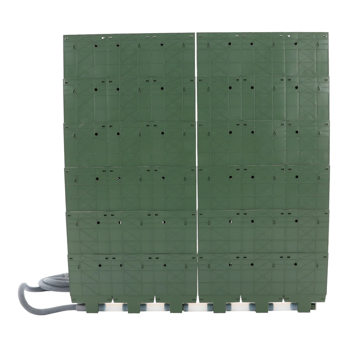 36 Holes Self-Watering Wall Mounted Vertical Planters Automatic Irrigation Plant Wall Set with Water Timer and Rain Sensor Garden Growing System for Kitchen Balcony Terrace Garden