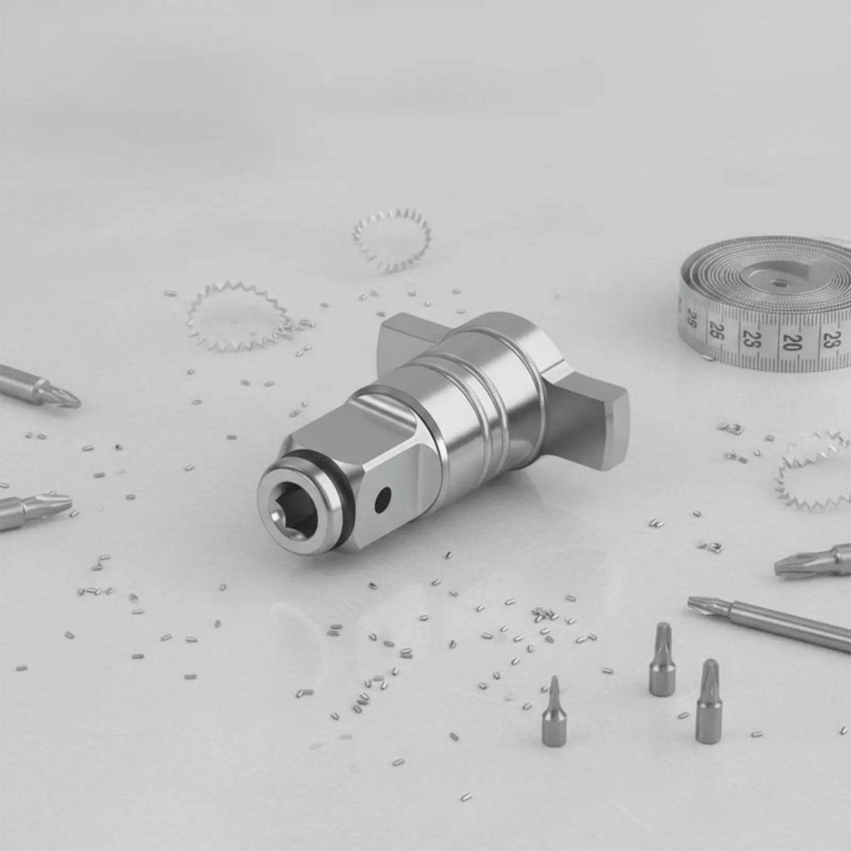 Square-to-Hex Wrench Adapter with Magnetic Bit Holder