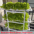 108 Holes Pipe Grow Kit NFT Indoor Greenhouse Planting Box Gardening System Nursery Pot Hydroponic Rack