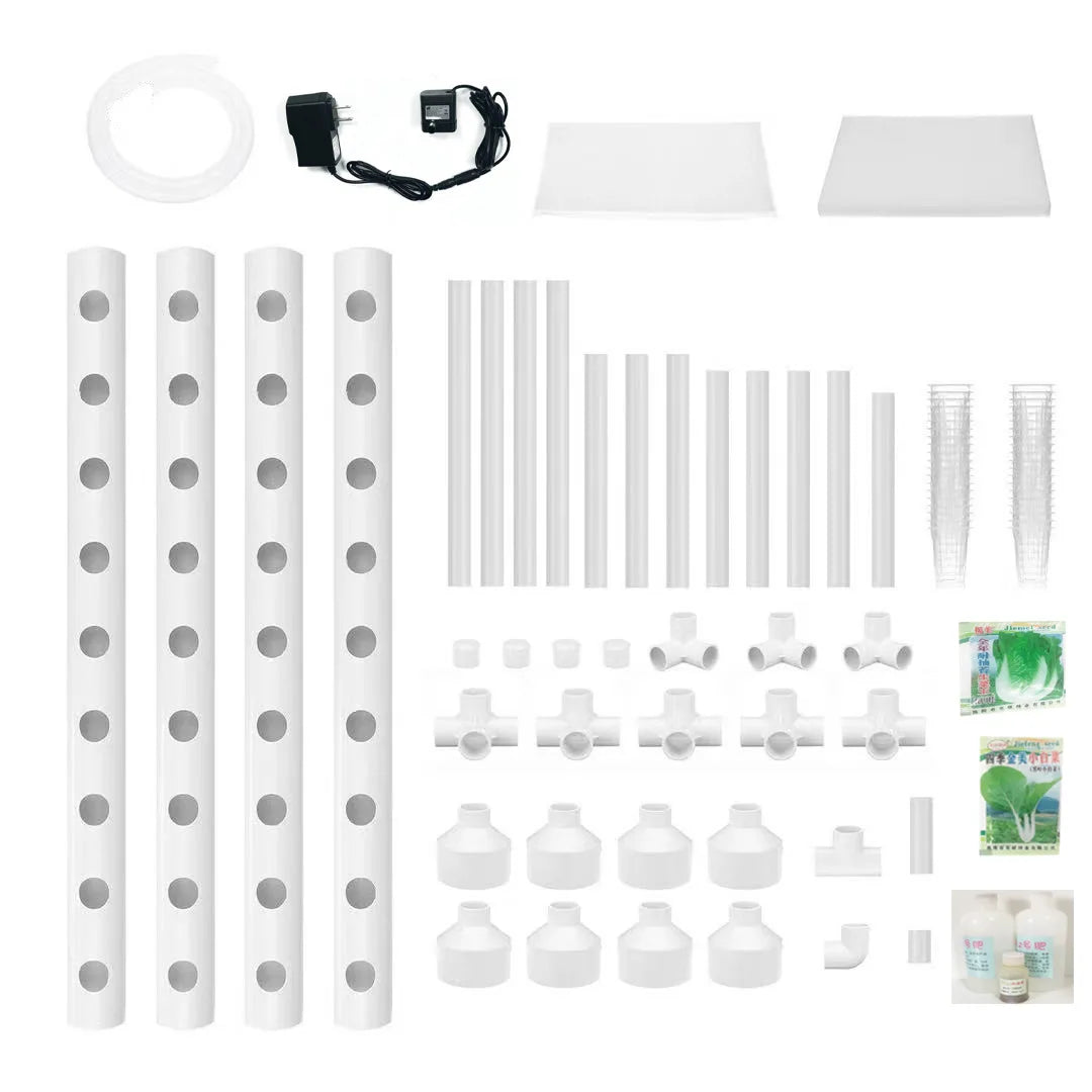 Home Balcony Pipe Hydroponic Growing Rack Automatic Multi Layer Vegetable Soilless Cultivation Planting Machine