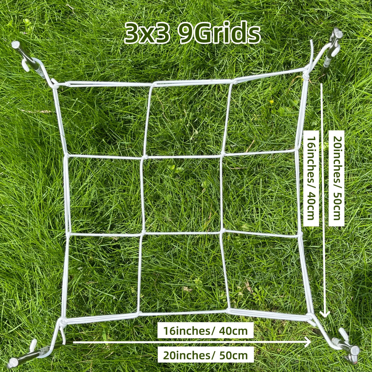 4'' Mesh Trellis Netting  for Grow Tents Plant Support Elastic ScrOG/ LST/ HST Net with Hooks Grow Box Kit Low Stress Training