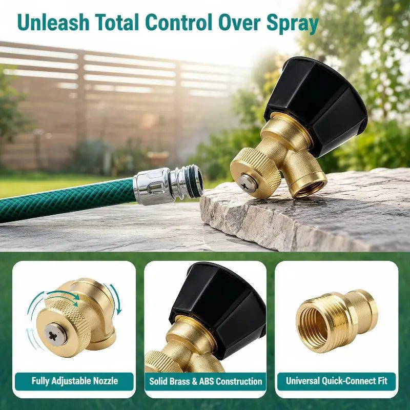 Adjustable Brass Agricultural Spray Nozzle Fine Atomization For Garden Watering Crop Spraying