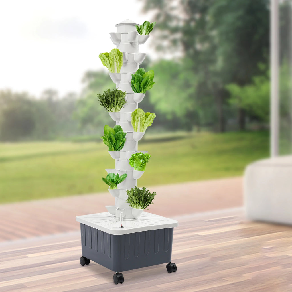Hydroponics Growing Box Kit, Hydroponic Growing Kit, 50-Plant Vertical Vegetable Plant Tower