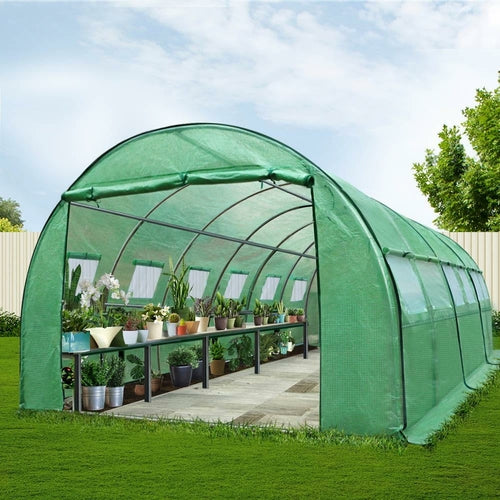 Green Fingers Greenhouse 6x3x2M Walk in Green House Tunnel Plant