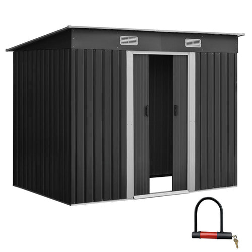 Giantz Garden Shed 2.38x1.31M Sheds Outdoor Storage Tool Metal