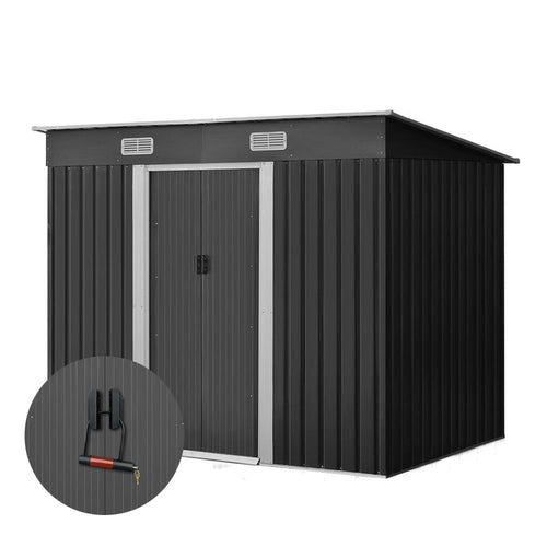 Giantz Garden Shed 2.38x1.31M Sheds Outdoor Storage Tool Metal