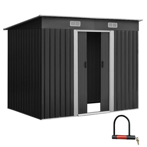 Giantz Garden Shed 2.38x1.31M Sheds Outdoor Storage Tool Metal