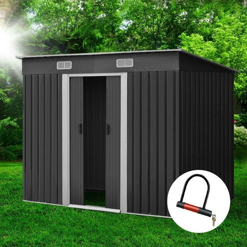 Giantz Garden Shed 2.38x1.31M Sheds Outdoor Storage Tool Metal