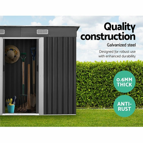 Giantz Garden Shed Outdoor Storage Sheds Tool Workshop 2.38x1.31M with