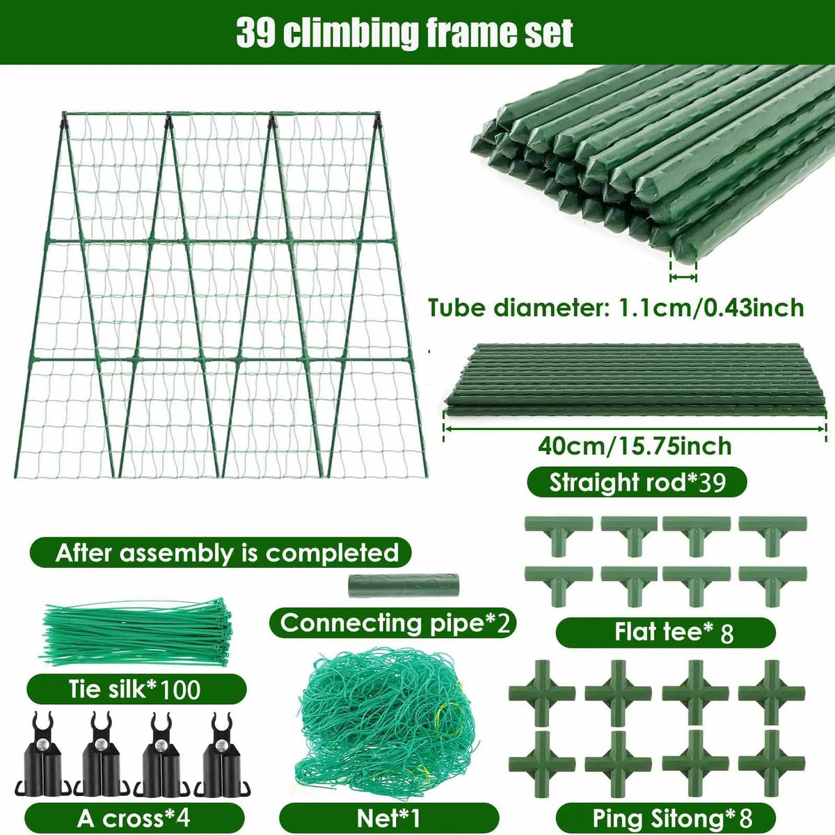 A-Frame Vegetable Trellis & Plant Support Options