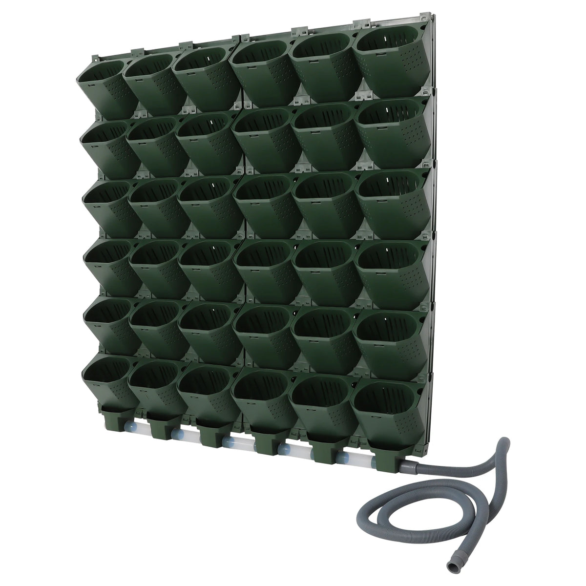 36 Holes Self-Watering Wall Mounted Vertical Planters Automatic Irrigation Plant Wall Set with Water Timer and Rain Sensor Garden Growing System for Kitchen Balcony Terrace Garden