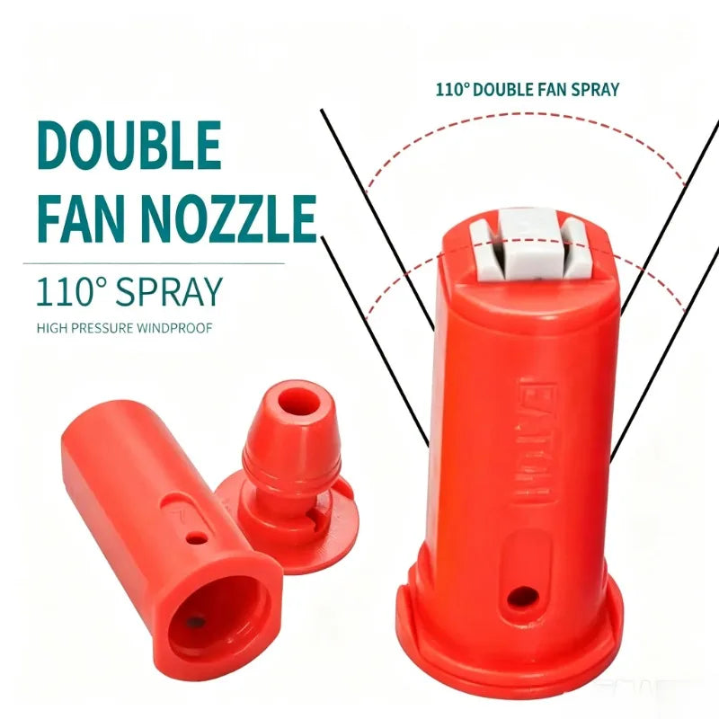 10PCS Double Fan Windproof Anti Drift Agricultural Atomizing Nozzle Drone Sprayer Head Replacement Spray Accessory