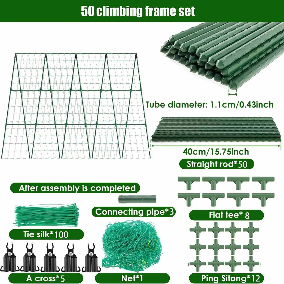 A-Frame Vegetable Trellis & Plant Support Options