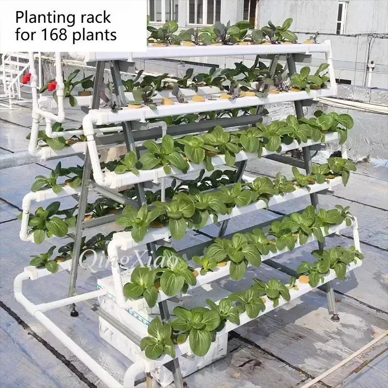 Vertical Hydroponic Growing System Indoor Vegetable Planting Rack for Greenhouse Farm Garden Commercial Cultivation