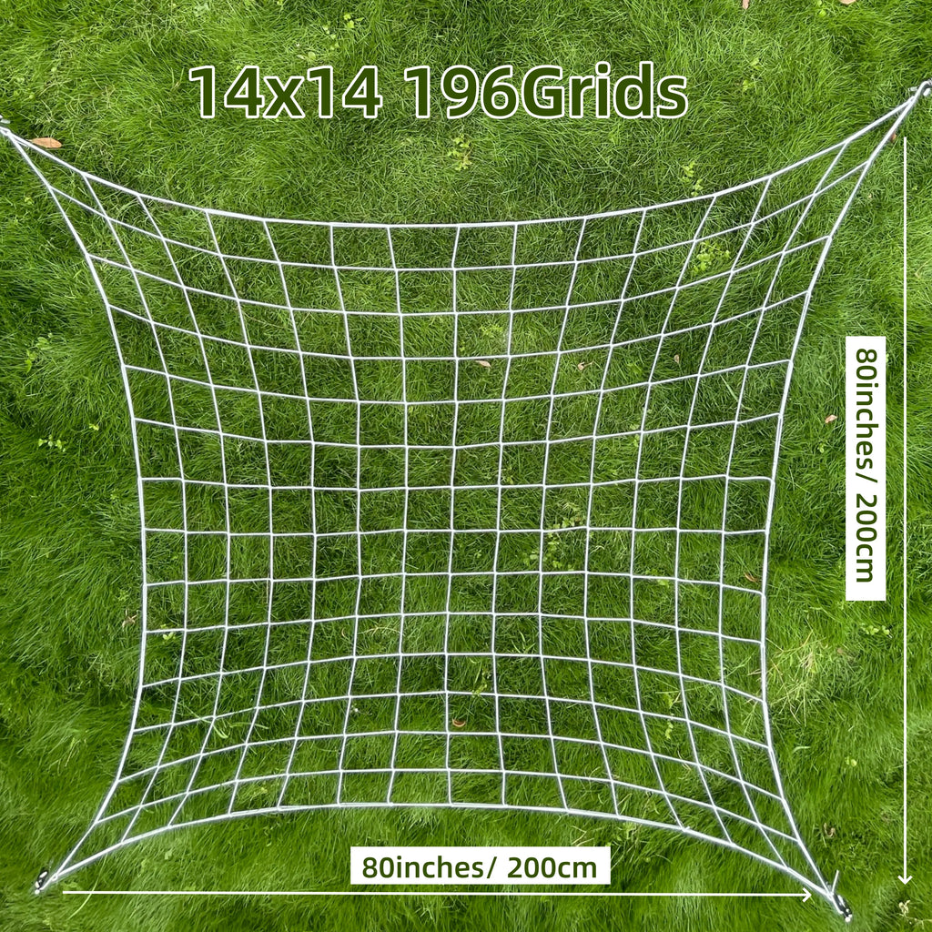 4'' Mesh Trellis Netting  for Grow Tents Plant Support Elastic ScrOG/ LST/ HST Net with Hooks Grow Box Kit Low Stress Training