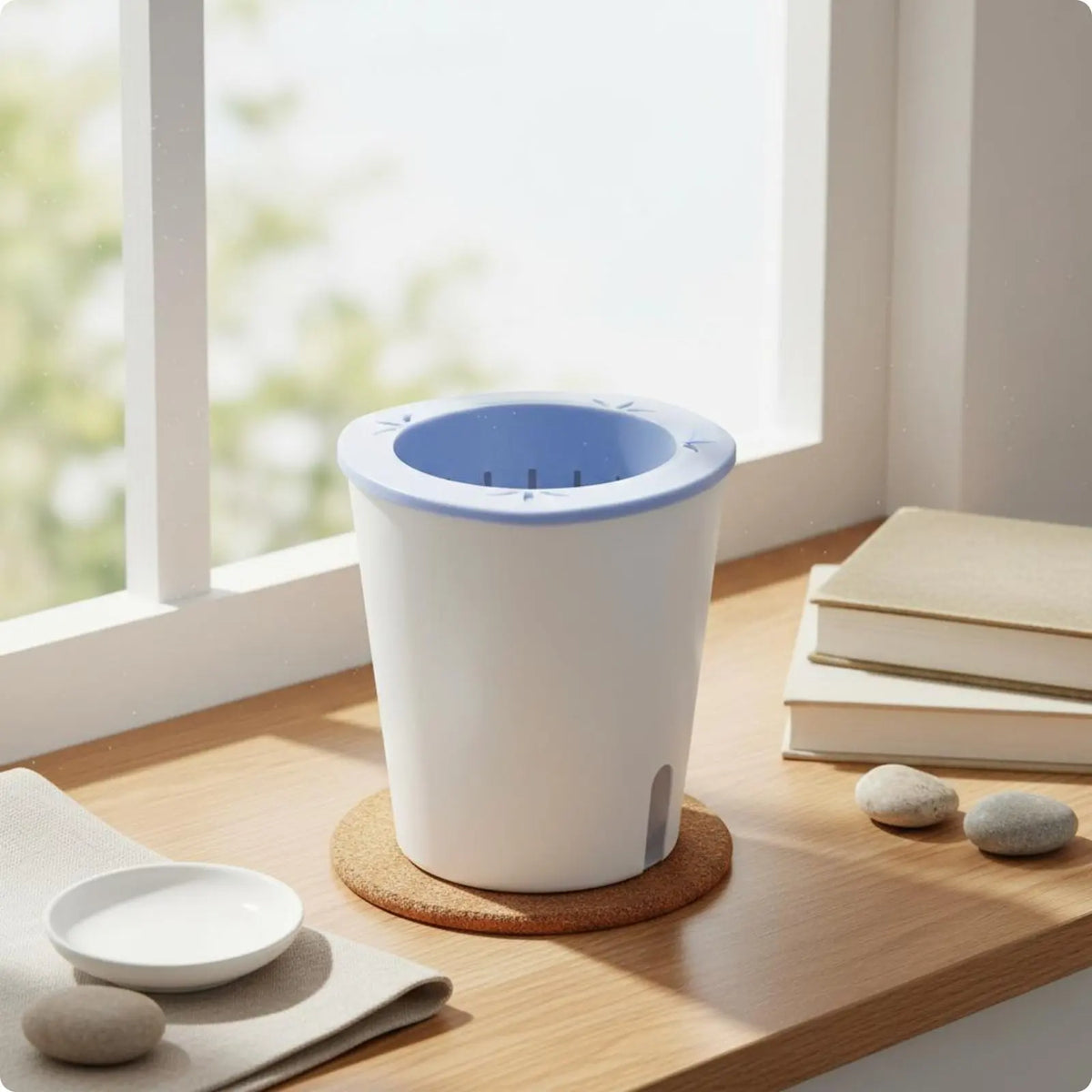 Self-Watering Round Planter