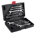 12-Piece Metric Ratchet Spanner Set – 8–19 mm with Case