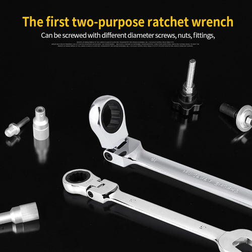 12-Piece Metric Ratchet Spanner Set – 8–19 mm with Case