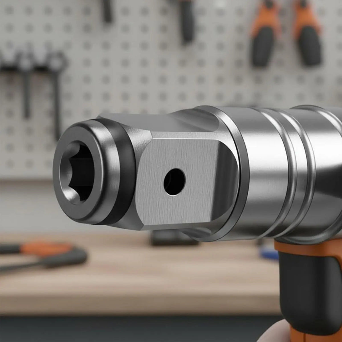 Square-to-Hex Wrench Adapter with Magnetic Bit Holder