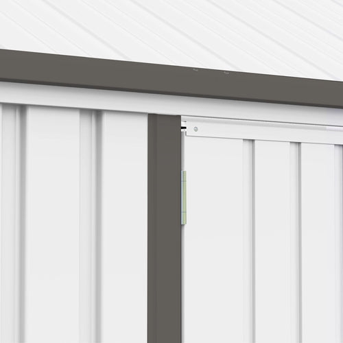 8' x 6' Metal Garden Storage Shed, Extra Large Outdoor Tool Storage