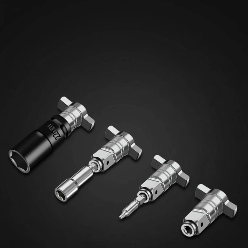Square-to-Hex Wrench Adapter with Magnetic Bit Holder