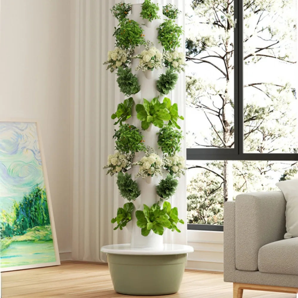 Hydroponic Growing System Automatic Watering Adjustable Water Output 5/7/9 Layers For Courtyard Garden Balcony for Indoor Plants