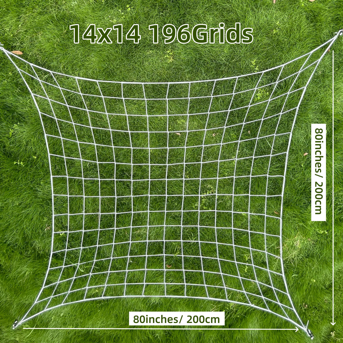 4'' Mesh Trellis Netting  for Grow Tents Plant Support Elastic ScrOG/ LST/ HST Net with Hooks Grow Box Kit Low Stress Training