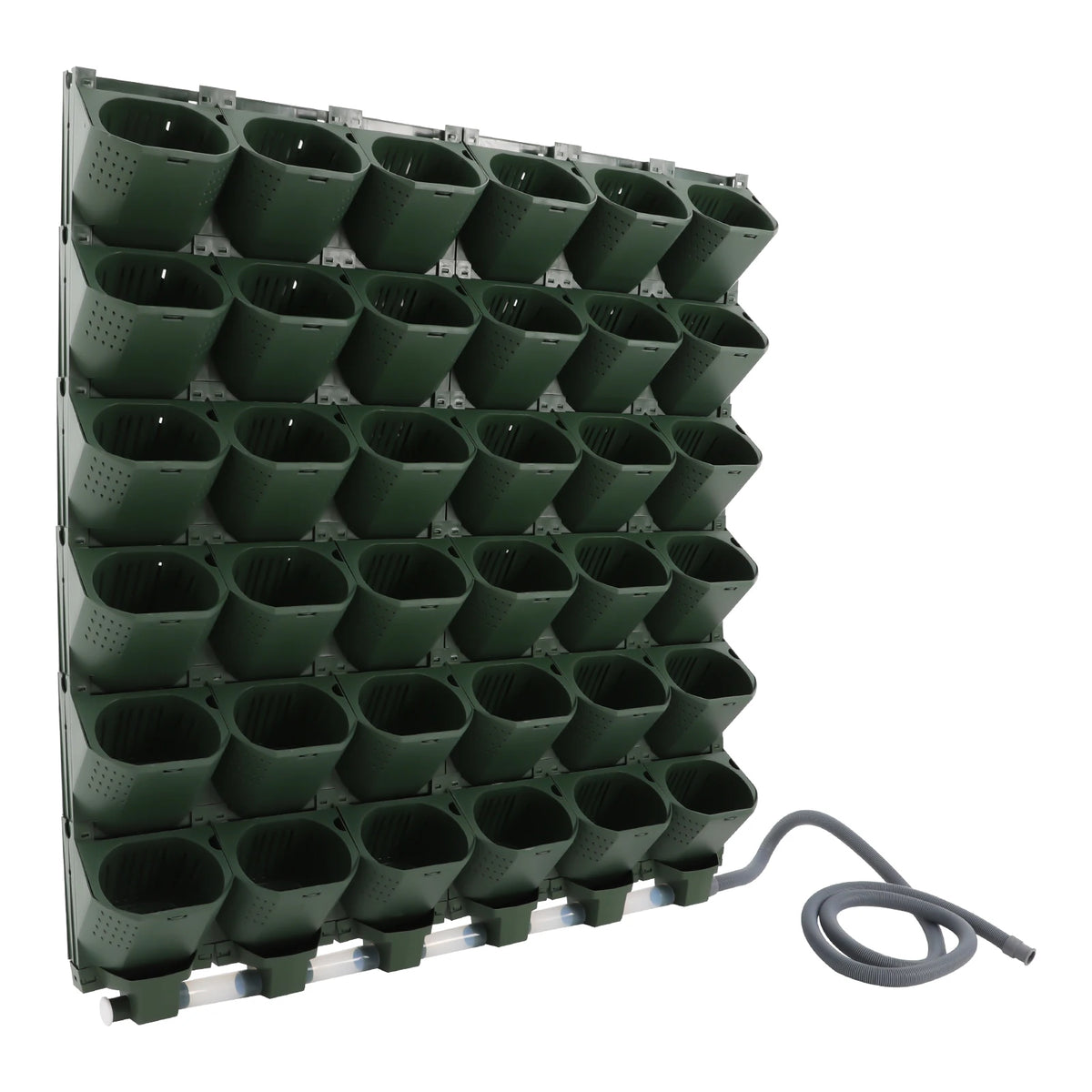 36 Holes Self-Watering Wall Mounted Vertical Planters Automatic Irrigation Plant Wall Set with Water Timer and Rain Sensor Garden Growing System for Kitchen Balcony Terrace Garden