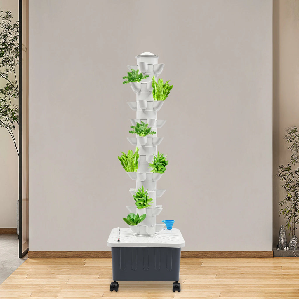 Hydroponics Growing Box Kit, Hydroponic Growing Kit, 50-Plant Vertical Vegetable Plant Tower