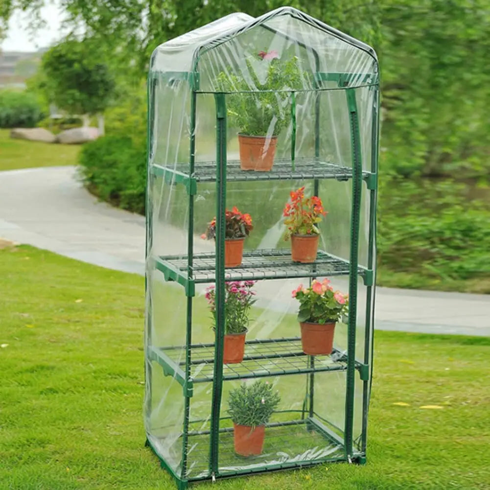 Transparent PVC Plant Greenhouse Cover Sunroom Rainproof Cold Protection for Flower Vegetable Grow Tent Indoor Outdoor
