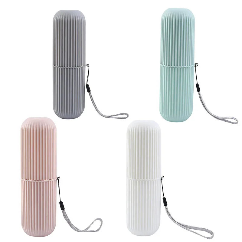 Portable Toothpaste Toothbrush Protect Holder Case Travel Camping Storage Box Organizer Travel Toiletries Storage Cup New Creat