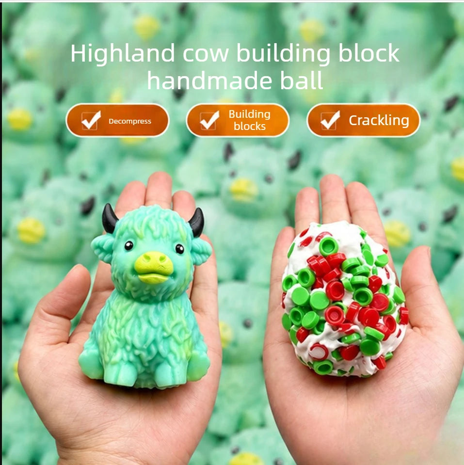 Butter Stick Squishy Fidget Toy, Crunchy Squeeze Stress Ball,Soft Block Anti Anxiety Relief Hand Toy Cute Gift Adults