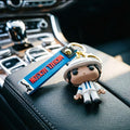 Michael Jackson Keychain, Classic Dance King Pendant Key Ring, Fashion Singer Key Chain, Creative Gift for Men Women