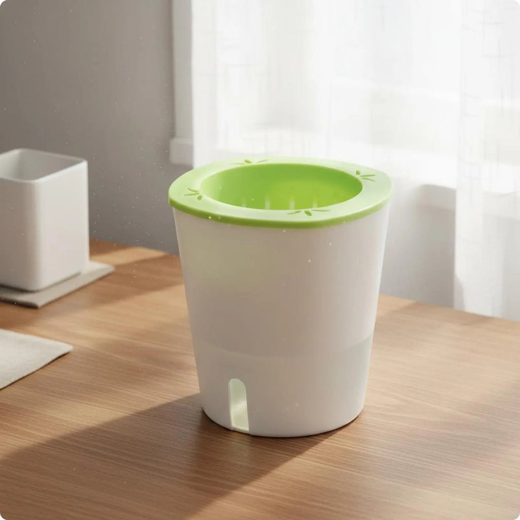 Self-Watering Round Planter